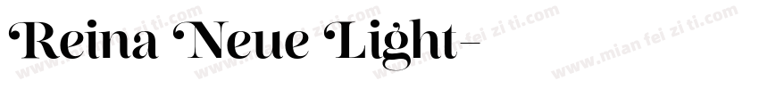 Reina Neue Light字体转换